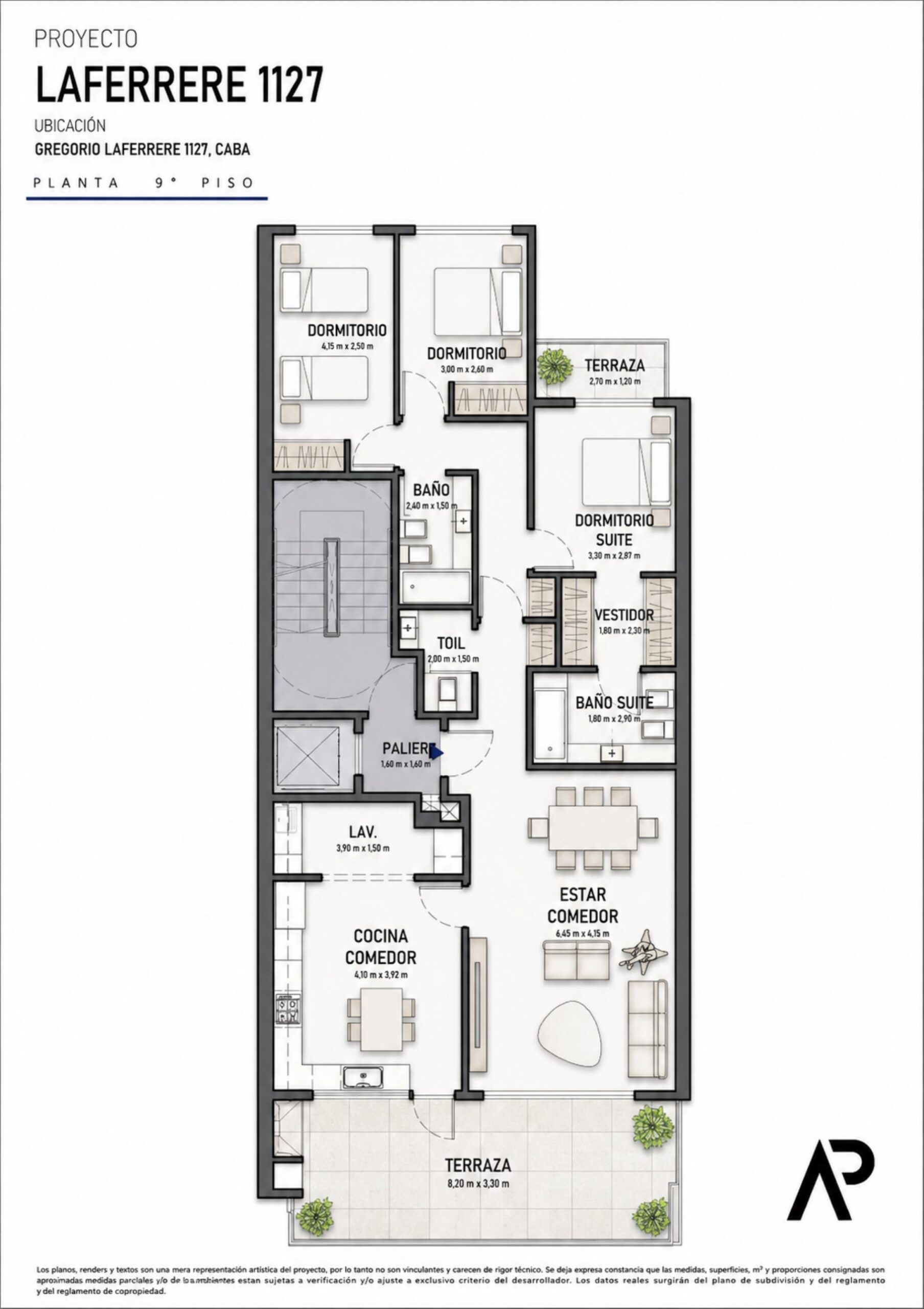 Planta piso 9